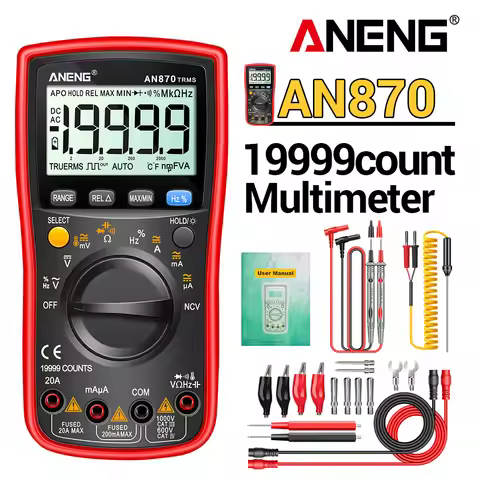 ANENG AN870 Digital Multimeter 19999 Counts True Rms Multimeters AC/DC Current Meter Voltimetro Prof