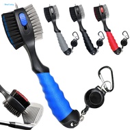 Golf Club Brush Rust-resistant Golf Club Cleaner Golf Club Brush with Retractable Zip-line and Alumi