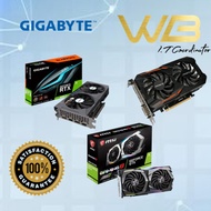 [READY STOCK]GIGABYTE RX 6700 XT/RTX 3060 Ti/RTX 3060/RTX 2060/GTX 1660 Ti/GTX 1660 SUPER/GTX 1650/GTX 1050 GRAPHIC CARD