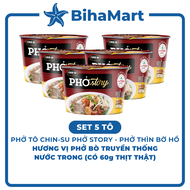 [SET 5 TÔ] - MASAN - Chin-su Phở Story tô (có thịt thật) hương vị Phở bò Chinsu Phở bò Story tô Phở 