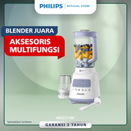 [EXTRA DISKON 50K] Philips Blender 5000 Series HR2221/00- Jar Plastik 2 L - Aksesoris Multifungsi -Dry Mill- Problend Crush Technology - Mudah dibersihkan - Lavender