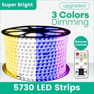 LED Strip Lights for Ceiling SMD 5730 Waterproof Background Light Cove Light Flexible Tape Light Strip for Bedroom