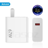 Jasoz 33W Charger Poco 33w 55W 67W 120W Turbo Charger Fast Charging 6A Type C Cable For Xiaomi Poco 