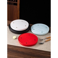 Melamine Hot Pot Restaurant Specialty Creative Dry Ice Plate Round Smoke Artistic Dish Sashimi Plate