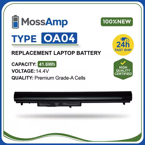 MossAmp OA04 Laptop Battery for Pavilion 15 Compaq Presario 15-R 15-S 15-D 15-G 15-H 240 G2 G3 245 2
