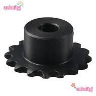 LANJ 16 Tooth Gear, 25 Chain Single Strand 1/4" Pitch B Type Hardened Teeth, Practical Black Oxide C