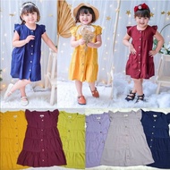 Ready Stock Dress Budak Perempuan Short Sleeve Kanak-kanak Gaun Baby Girl  Fashion