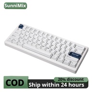 QMK/VIA Programmable 60% Mechanical Keyboard RGB Backlit Tri-Mode Wireless Keyboard for Gamers Progr