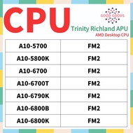 A10-5700 A10-5800K A10-6700 A10-6700T A10-6790K A10-6800B A10-6800K AMD Trinity Richland APU Process