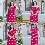 Long Dress ️ A842 Heart With Ruffles Cute Inside Comes In The Form Of A Dress. Beautiful In One Set