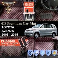 TOYOTA AVANZA ( 2008 - 2015 ) 6D PU Leather Car Carpet VIP Car Mat Floor Mat Alas Kaki Karpet Kereta