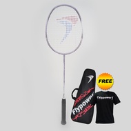 Flypower Samiya Badminton Racket Lilac White/ | Allround Flexible 24–30 lbs