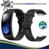 HITAM Samsung Gear Fit 2 Pro Silicone Strap Black