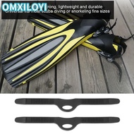 OMXILOYI Swimming Fin Strap, Adjustable Durable Flippers Fin Strap, Elastic Rubber Fin Flippers Stra