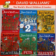 (In Stock)  พร้อมส่ง ชุดหนังสือภาษาอังกฤษจากนักเขียนชื่อดัง DAVID WALLIAMS: The Worlds Worst Children (6 books)