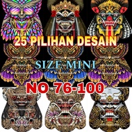 kain Layangan celepuk bali mini lebar 80cm x panjang 90cm 50 no 51 - 100 burung hantu gambar print