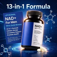 NAD+ Supplement for Men | 13-in-1 Complex | Boost Energy & Stamina | Support Prostate Health