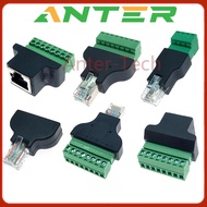 1pcs chip ic RJ45 To Screw Terminal Adaptor RJ45 Male/Female To 8 Pin Connector RJ45 Splitter