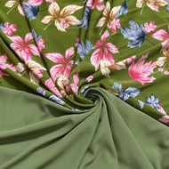 "Lụa mango MÃ C2 họa tiết hoa lan khổ vải 1m5 vải may váy đầm áo dài bộ"