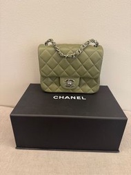 Chanel Mini Flap Bag Olive Green 方胖子