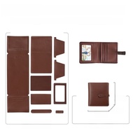 Handmade DIY Leather Wallet Short Style Cowhide Mens Wallet Fathers Day Gift Birthday Present Money 