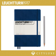 Leuchtturm 1917 Medium A5 Hardcover Notebook Plain Black / Purple / New Pink / Berry / Red / Orange 