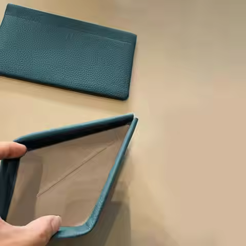 Creative Self-closing Bag Hand-held Bag Cosmetic Bag Simple Long Wallet Woman Coin Bag Easy Open And