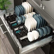 Adjustable Dish Rack Kitchen Rack PP Auto Drainer Tray Kitchen Organizer Storage Rack Dish Drainer Dish Rack Kitchen Rack  碗架