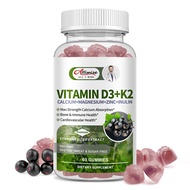 Alliwise Vitamin D3 K2 Gummies Plant Based Vitamin K2 MK7 + Vegan D3 10000iu
