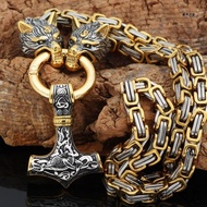 Company Can Open Tickets Men's Titanium Steel Necklace Non-Fade Thick Cuban Chain Hip-Hop Trendy Ret