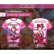 Toyama Kasumi Bang Dream Jersey T-shirt