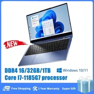 Intel Core I7 11Th Gen Metal Gaming Laptop Win 11 I7-1185G7 DDR4 16G/32GB RAM 1T/2TB Fingerprint Unlocked Backlit Notebook RJ-45