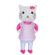 Hello Kitty เครื่องแต่งกายคอสเพลย์พองสําหรับผู้ใหญ่ประสิทธิภาพฮาโลวีน Holiday Party เสื้อผ้า Kitty พ
