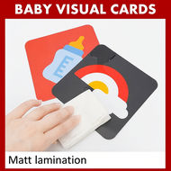 Baby Flash Card 0-36 months Baby Visual Stimulus Card Montessori Flash Card Educational Toys Baby Bl