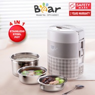 BEAR Electric Lunch box Mini Rice Cooker 4 in 1 Heating 2.0L Electric Multi Pot (DFH-A20D1)