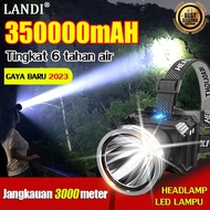 【Promo Ramadan!】 LANDI  Senter tahan lama 50 jam Senter kepala super terang Senter led super terang 