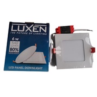 PUTIH Downlight LED Panel 6W 6Wat 6watt DownLigh Box IB Rosana LUXEN - White