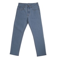 camel active Men Jeans in 208 Loose Fit with 5 Pockets in Blue Washed Stretch Denim 9-208SS24JNB505