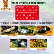 Banapassport Amusement IC Blank Card and Wangan Midnight Maximum Tune 5 Sticker Design