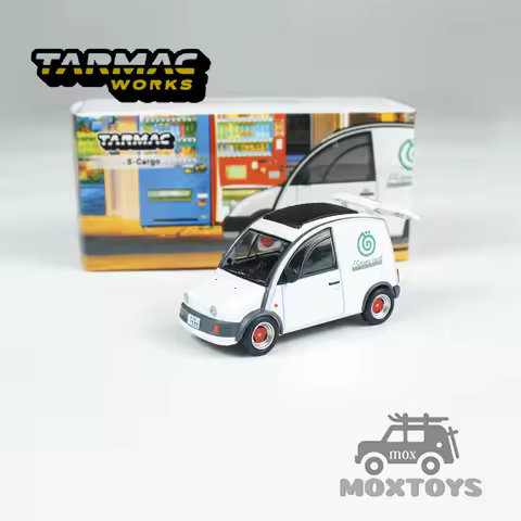 Tarmac Works 1:64 S-Cargo White Diecast Model Car