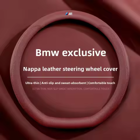 Car Logo Steering Wheel Cover For BMW 1 3 5 Series G20 F30 E60 E46 E90 F10 G30 E36 E30 X1 F20 X3 G01
