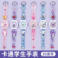 Sanrio series quartz watch Cartoon Kuromi student watch Cinnamoroll watch Cute girls quartz watch