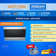 ROBAM A670 Kitchen Hood 90cm 2010m³/h Powerful Suction Chimney Cooker Hood Gesture Control Auto Clea