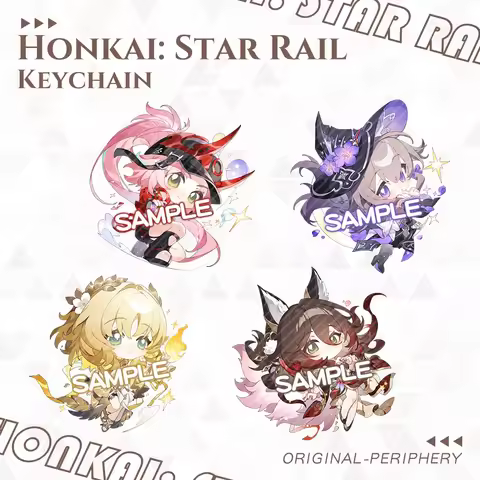 New Honkai: Star Rail Game The Herta Aglaea Pendant Keychain Cute Cartoon Anime Keyring Backpack Jew