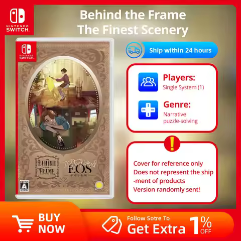 Nintendo Switch Game -BEHIND THE FRAME: THE FINEST SCENERY - Games Cartridge Physical Card Support T