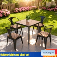 Free shippingOutdoor table and chair set  outdoor garden chair garden chair  outdoor table Garden Ba