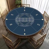 Round Tablecloth Texas Poker Dedicated Table Mat German Poker Tablecloth Mat Playing Cards Thickened