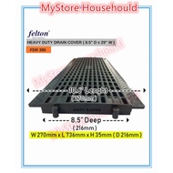 FELTON Heavy Duty Drain Cover Penutup Longkang 8.5”D X 29”W (FDR 390)
