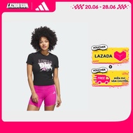 adidas Lifestyle Seasonal Essentials Cat Graphic Baby Tee Women Black JN2548
