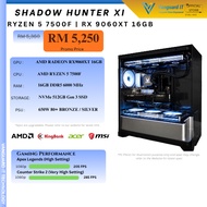 VANGUARDIT SHADOW HUNTER XI AMD GAMING PC ( AMD RYZEN 5 / AMD RX9060 XT 16GB / 16GB RAM / 500GB SSD 